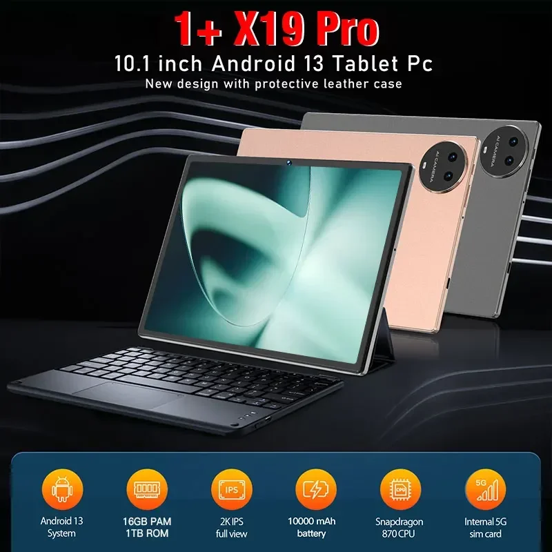 Imagem -02 - Tablet One Plus X19 Pro Android 16gb Mais 1tb 10.1 10000mah 5g Cartão Dual Sim pc Original Global 2023