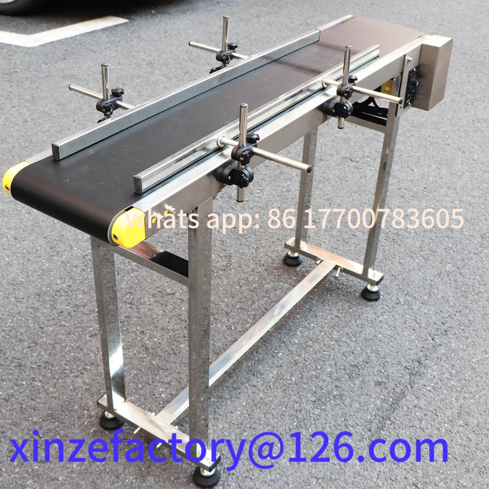 Customizable 750m -2000mm Stainless Steel Conveyor Belt Machine Code Inkjet Printer Adjustable Guardrail
