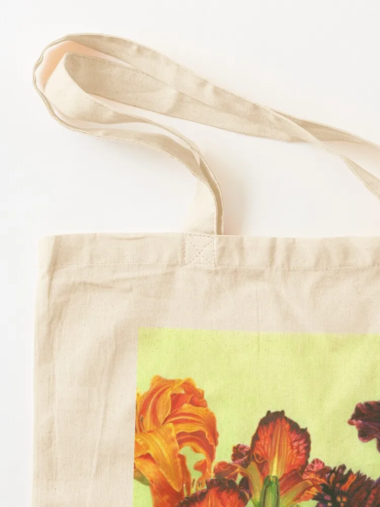 Parrot Tulips and Daylilies Tote Bag shopper bags for women tote bag custom Candy bags custom tote bag