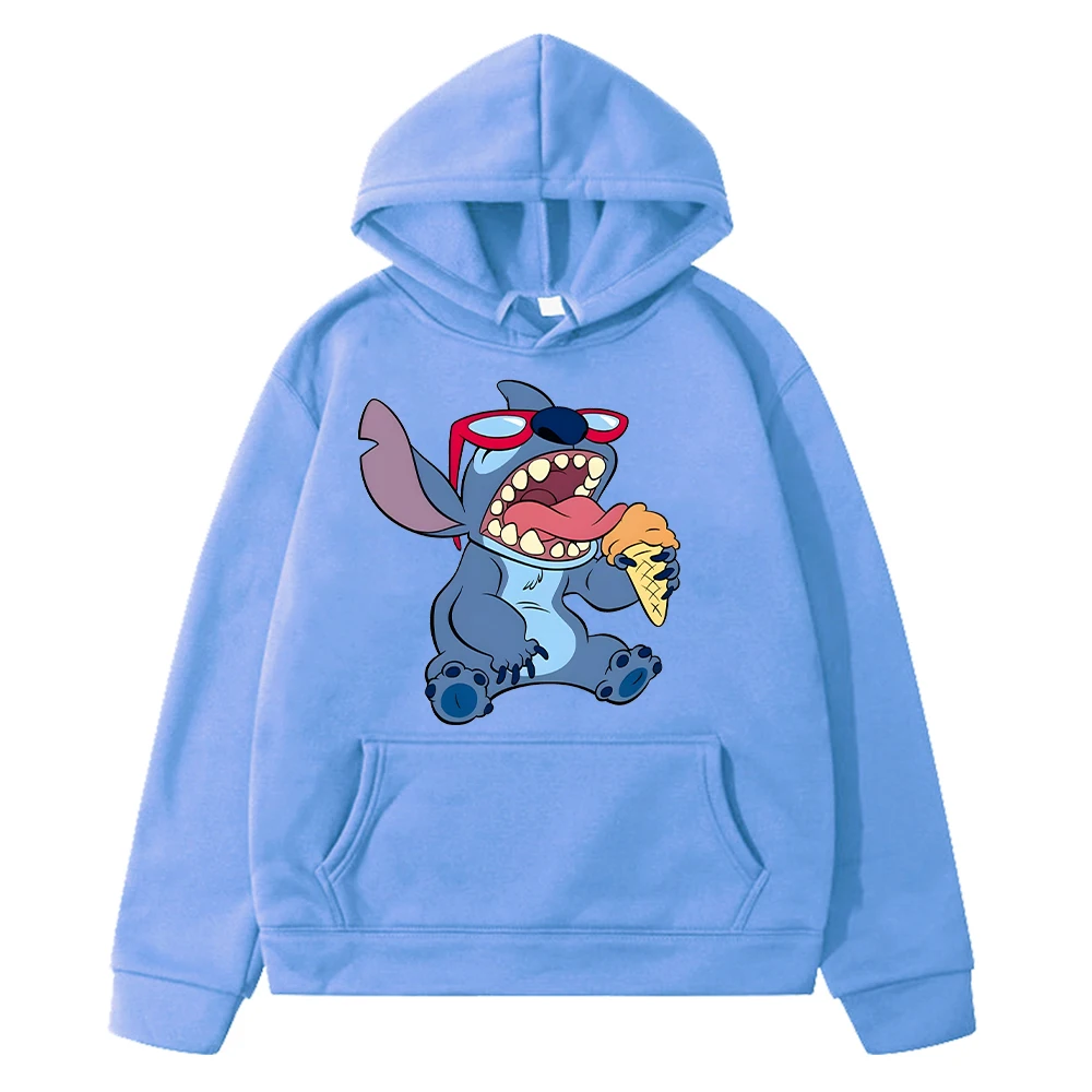 Halloween anime bluza z kapturem Disney chłopiec pulower kurtka y2k sudadera Stitch Kawaii bluzy jesień bluza polarowa ubrania dla dzieci dziewczyny