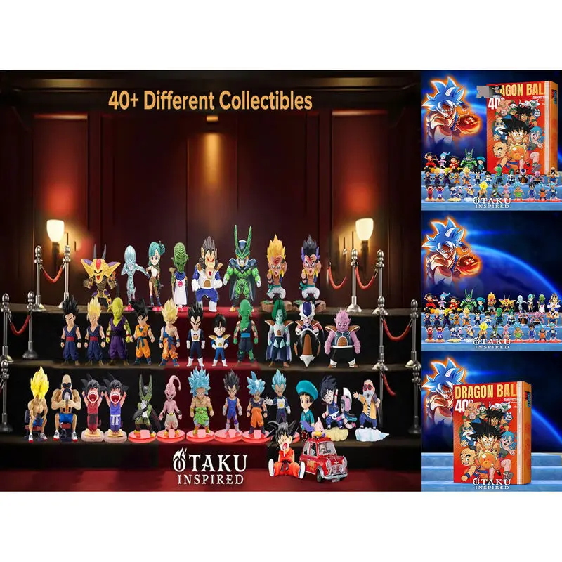 新作2Dアクリルドラゴンボールクリスマスアドベントカレンダー40周年記念カウントダウンブラインドボックスフィギュアギフトファン周辺グッズおもちゃ