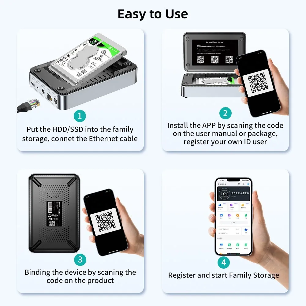 Imagem -04 - Yottamaster-gabinete Ssd Sata com Backup Automático de Acesso Remoto e Compartilhamento Rede Nas Armazenamento Hdd Armazenamento Anexado 25