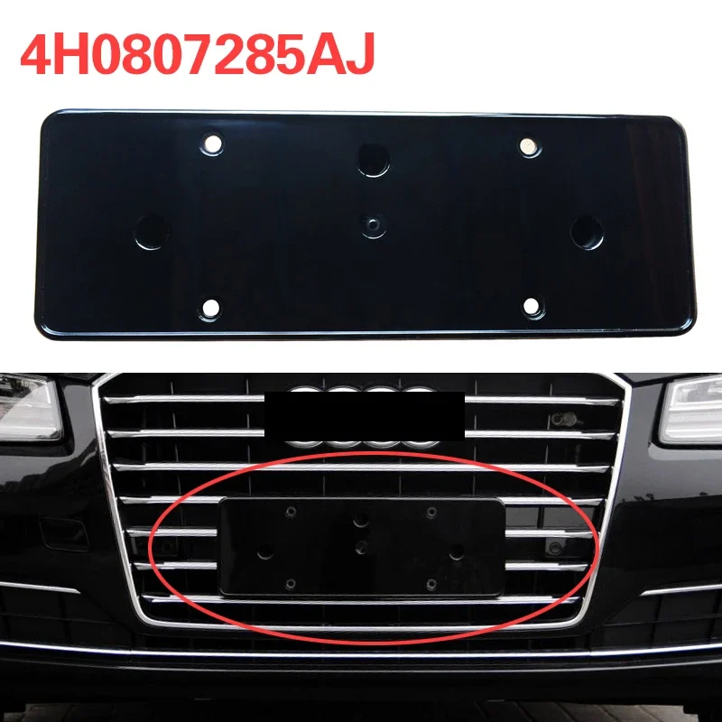 

4H0807285AJ for Audi A8 D4 PA 2014-2017 Car Front License Plate Front Grille License Plate Fixing Bracket 4H0 807 285AJ