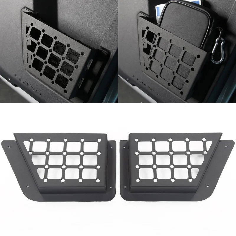 

SAAR Front and Rear Door Interior Storage Box Hollow Design Storage Box Suitable Raptor 21 23 Car Accessories