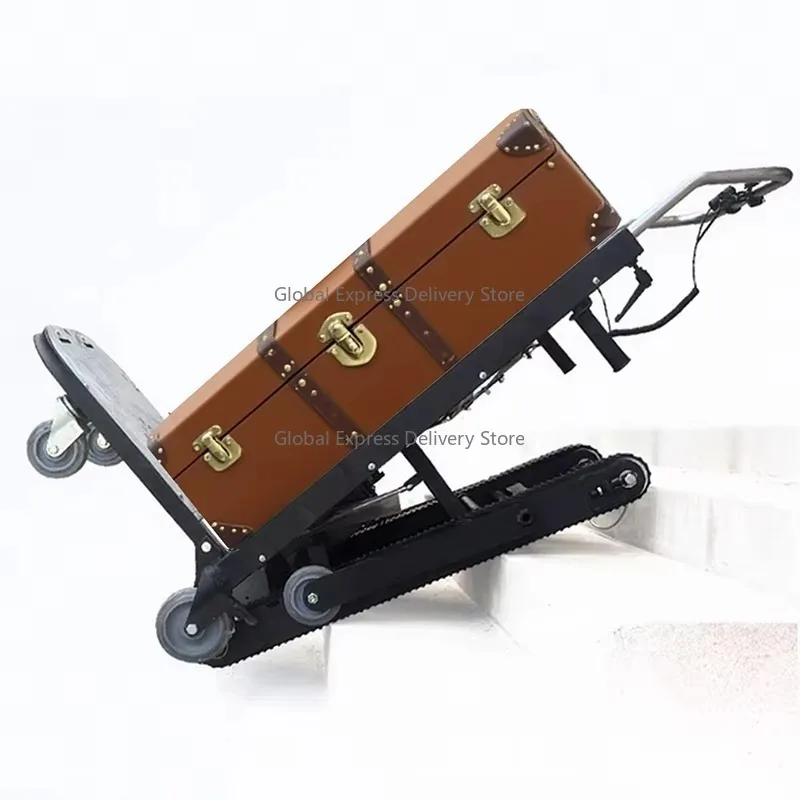 

180kg Four-Wheel Roll Container Hand Trolley for Transportation Forklift Electric Crawler Step Stair Climber Machine