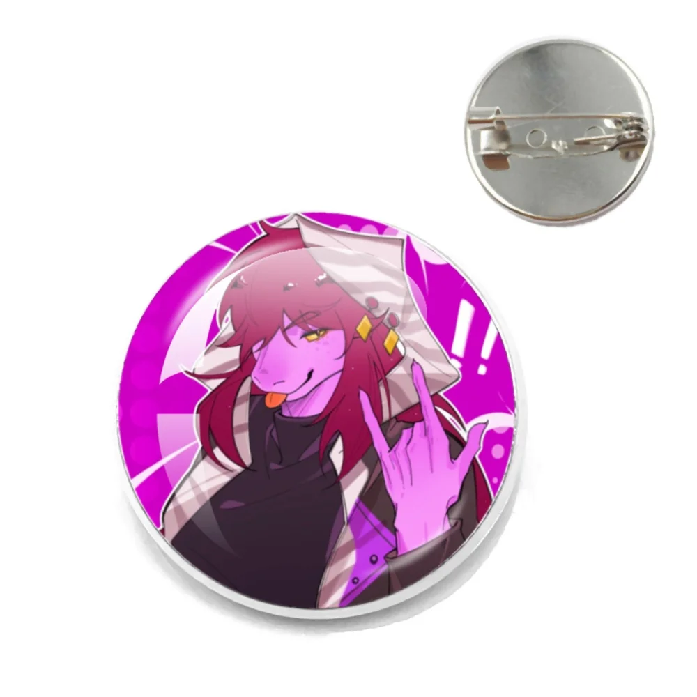 Deltarune لعبة شخصية السوسي مضحك ميمي دبابيس معدنية الإبداعية التلبيب دبوس ديكور الكرتون عاشق بروش معدني طوق هدية مجوهرات #3