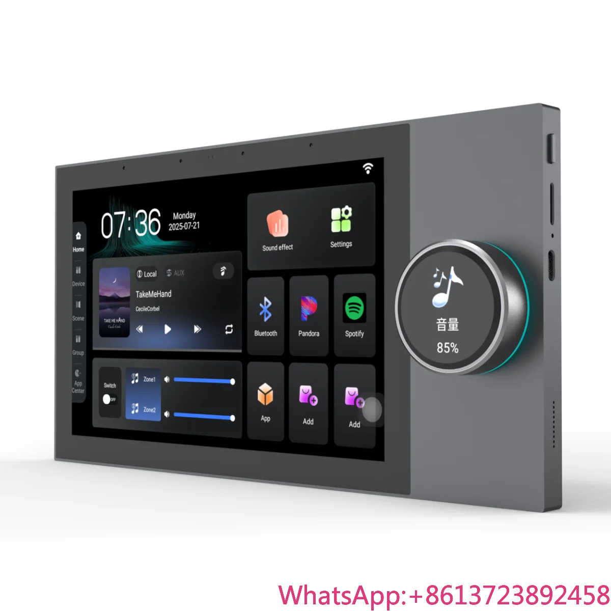 

Q10 10" Android Smart Home Central Control Touch Screen with Two-Zone Music Tuya Zigbee Multi-Function Wall-Mounted App Home Kit