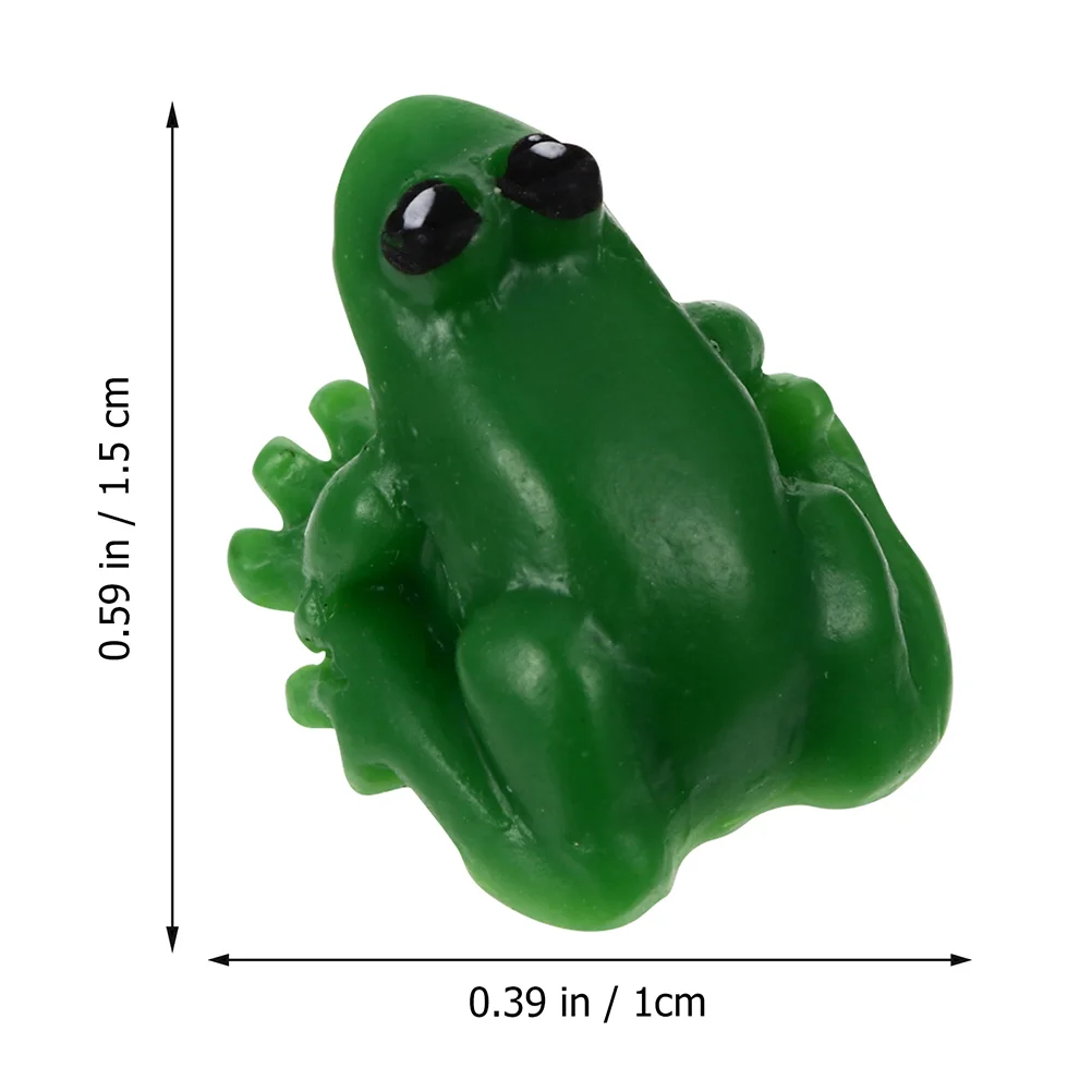 24 Cs Resin Frog Small Animal Toys Tiny Frogs Mini Figures for Garden Figurines Model Stuff