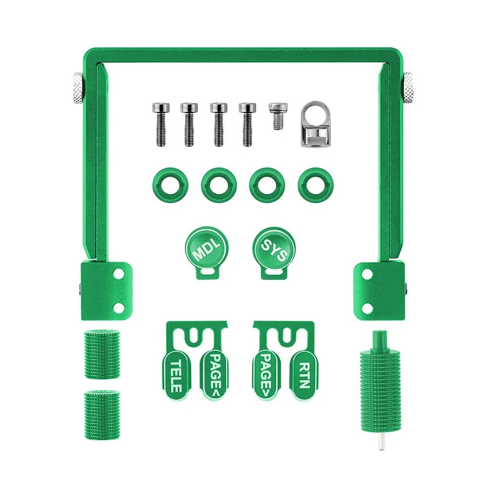 Green CNC Folding Handle Stand + Parts Kit for Radiomaster TX15