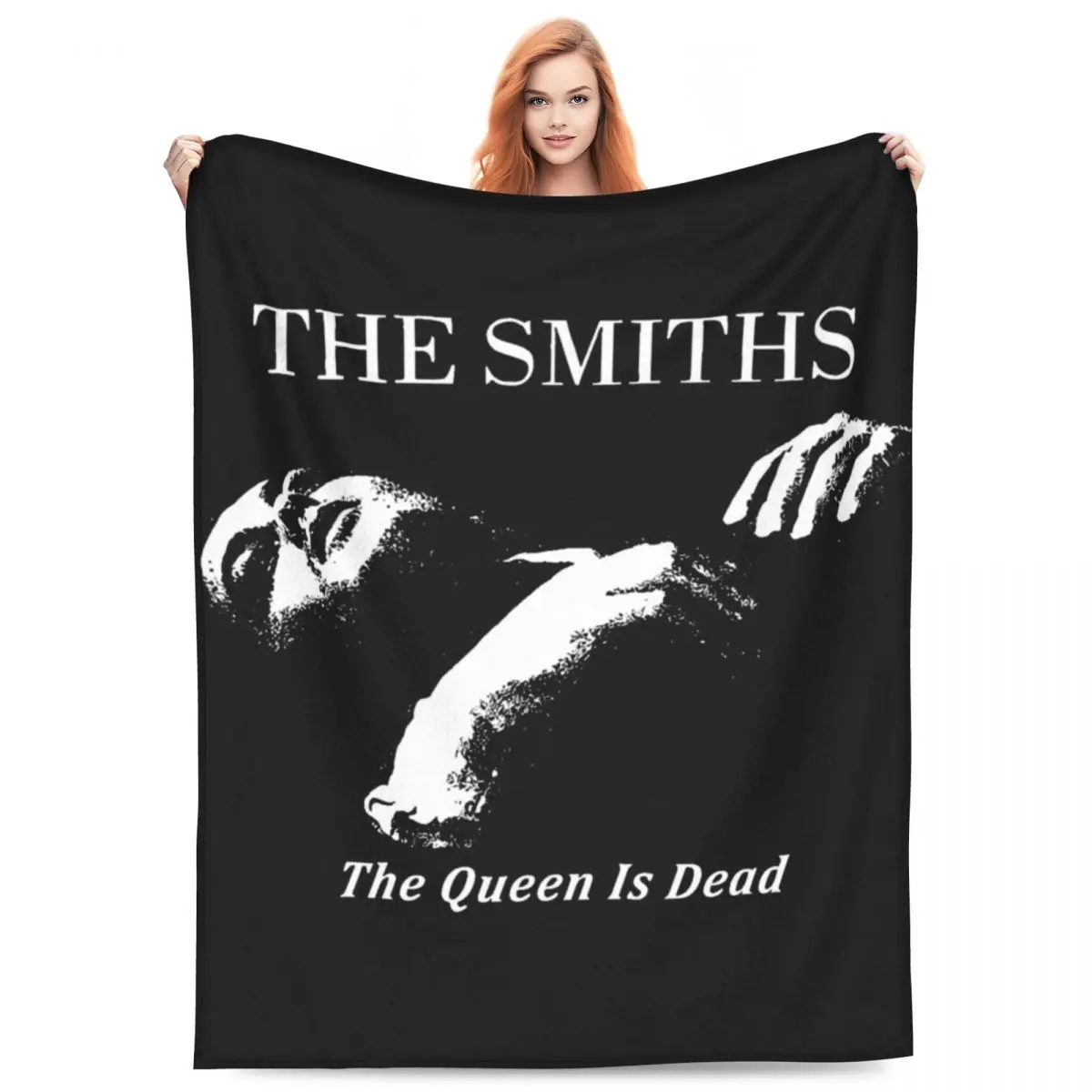 

The Smiths The Queen Is Dead Flannel Blankets Rock Music Band Soft Warm Throw Blanket for Living Room Bedspread Sofa Bed Cover