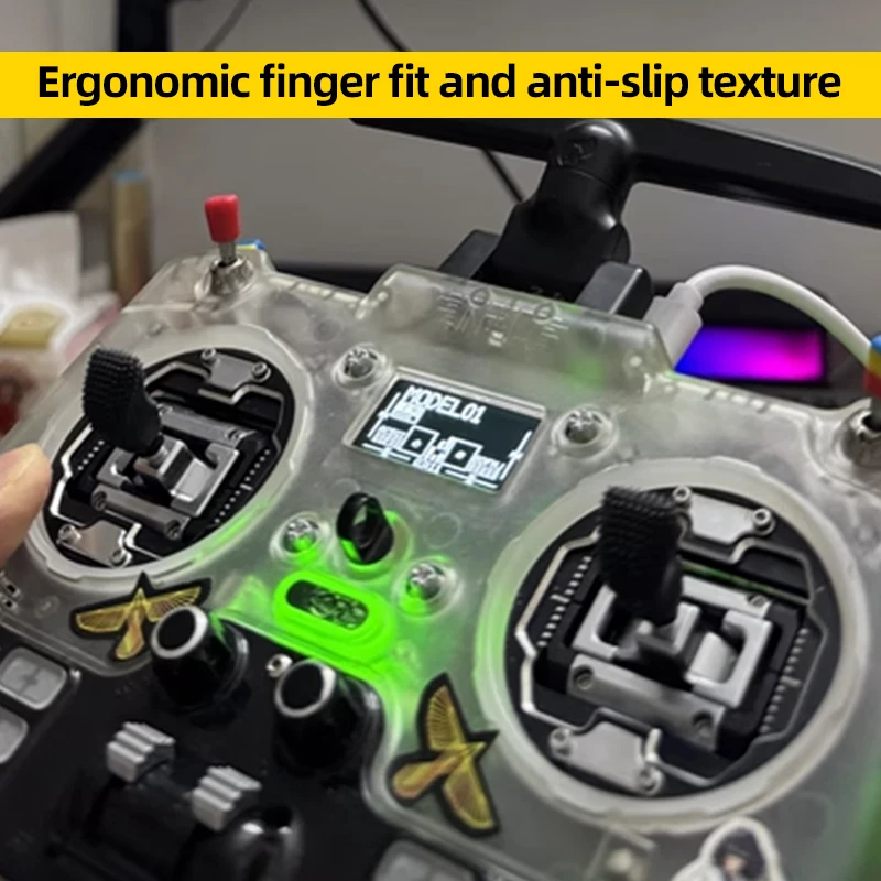 2 قطعة FeliStick التحول M3 M4 عصا التحكم FPV التحكم عن بعد المضادة للانزلاق الروك غطاء Gimbal عصا ينتهي ل Radiolink البلوز Radiomaster