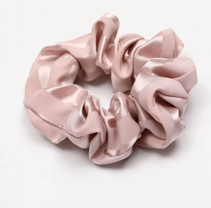 100% Pure Mulberry Silk Scrunchie 22 Momme Silk 6A Grade Fiber With OEKO-TEX 4cm Hair Accessories Silk Hair Band