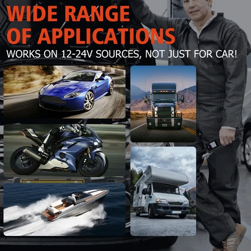 Imagen 2 del producto Ancel PB100 probador de circuito automotriz Kit de sonda de circuito de potencia sistema eléctrico herramientas de taller mecánico 24V 12V escáner de potencia