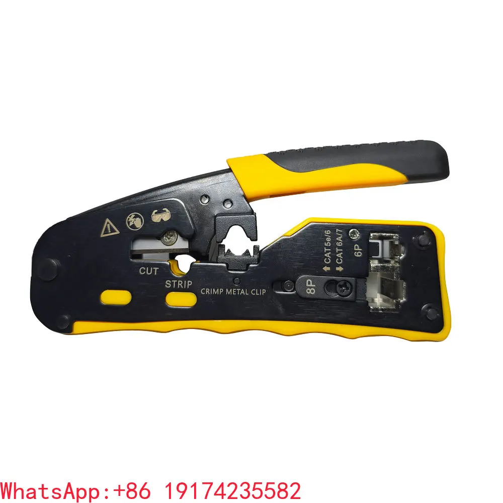

Ethernet Pass Thru RJ11 Network Cable Pliers 6P 8P Cat5e Cat6 Cat7 Pass Through Crimper RJ45 Crimping Tool