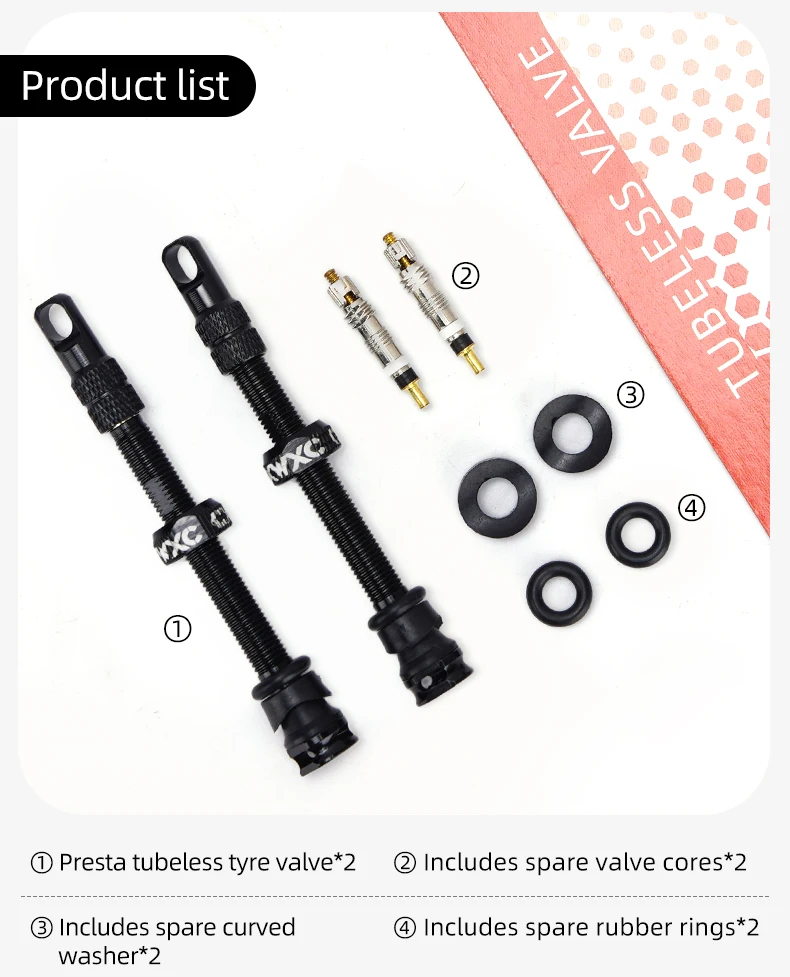 CXWXC 1 Paar Fahrrad Presta Ventil 45/65/85mm Aluminium Legierung Ventil Für Tubeless Straße/MTB/Gravel Fahrrad Felge Ventil Zubehör – Detail 14