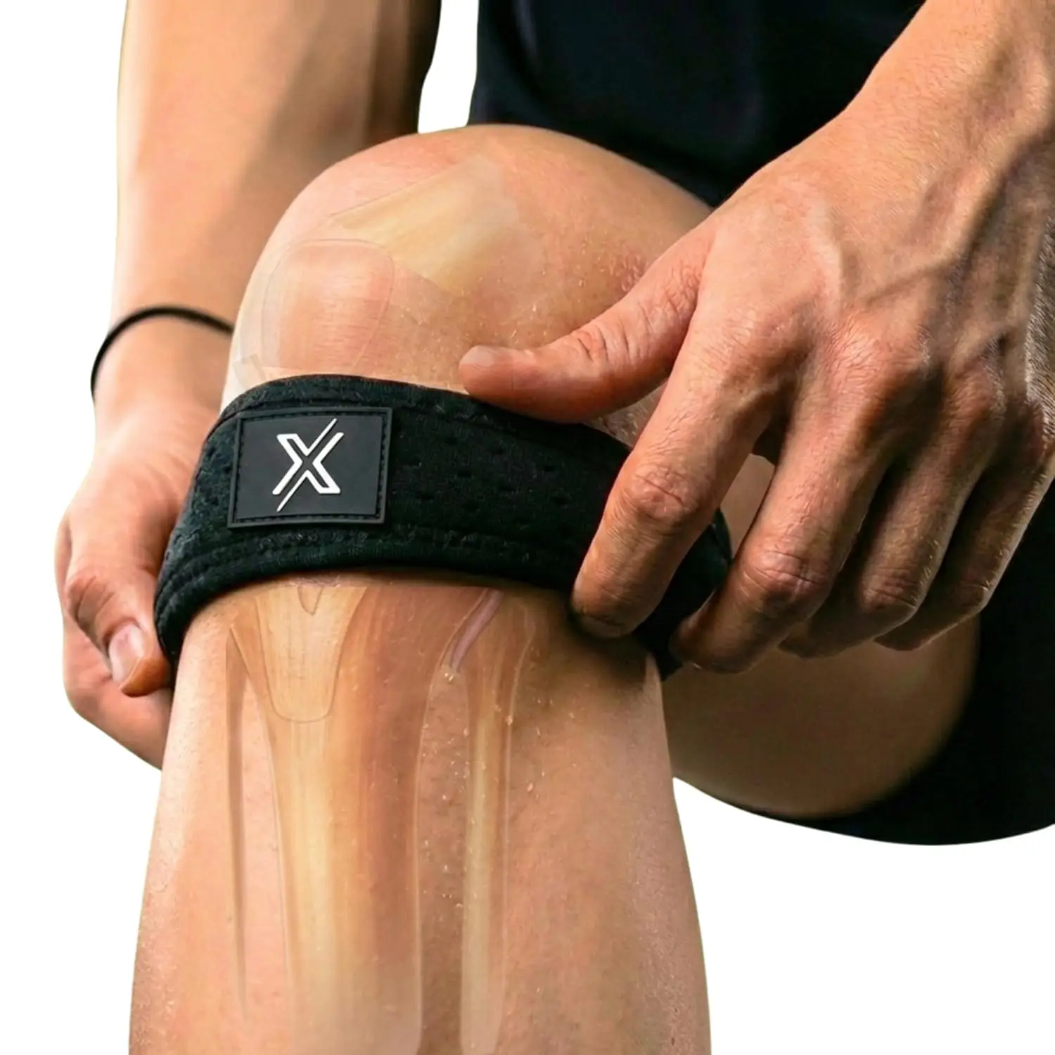 

Knee Strap 2 Pack, Patella Tendon Support for Running, Hiking, Soccer, Tennis, Gym, Tendonitis - M Size