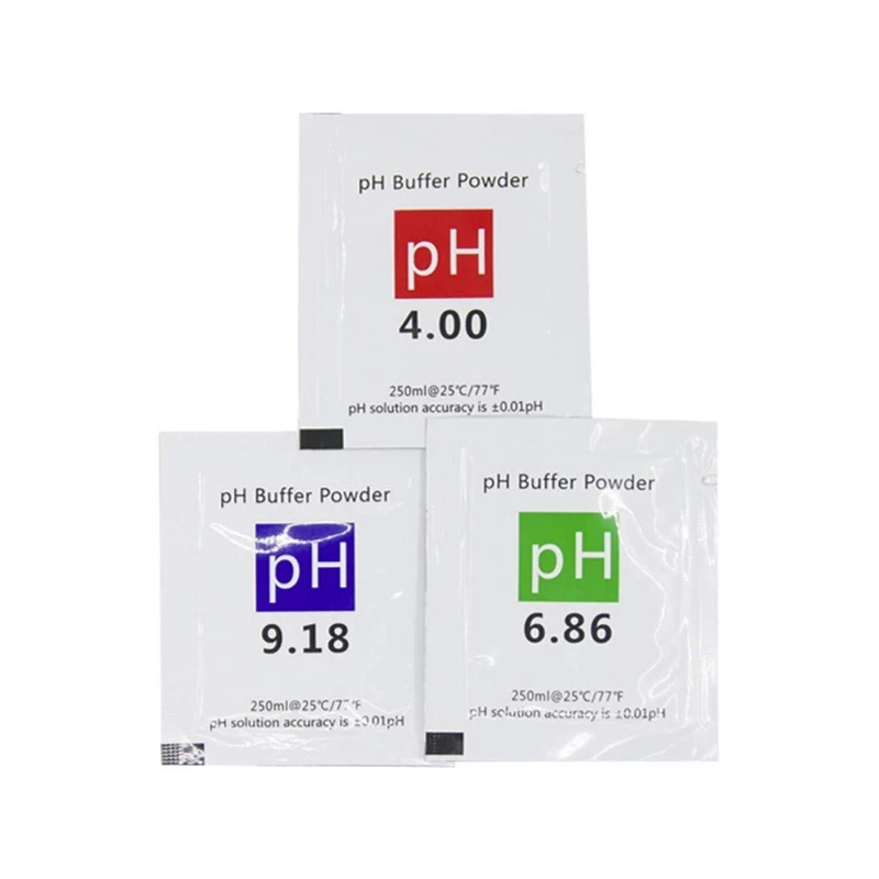ABYL 18 Pack PH Meter Buffer Solution Powder 6.86/4.00/9.18, PH Calibration Solution Packets for Precise PH Meter