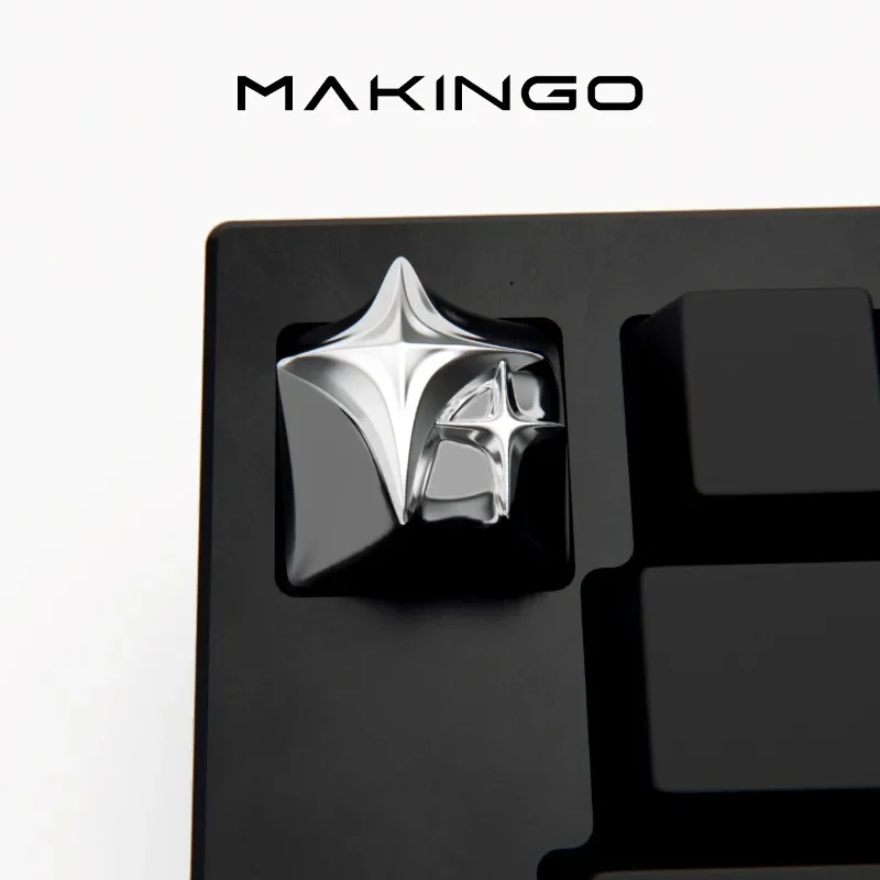 Cosmic Stars Artisan Keycap Custom Metal Keyboard Cap Cherry MX 1U Personalized KeyCap for Mechanical Keyboard Accessories Gift