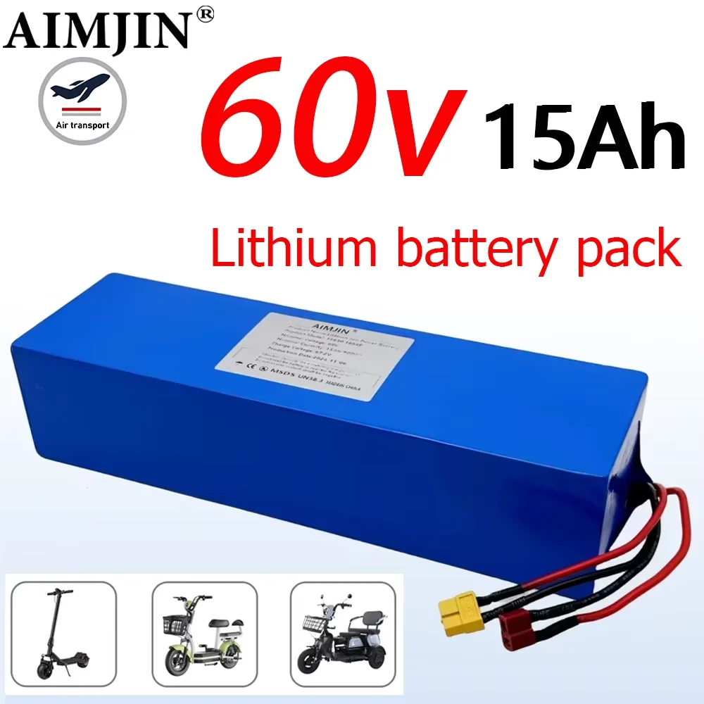 

16S4P battery pack 18650 lithium battery For Electric vehicle Motorcycle,Scooter,Bicycle Motor Replace battery 60V 15Ah