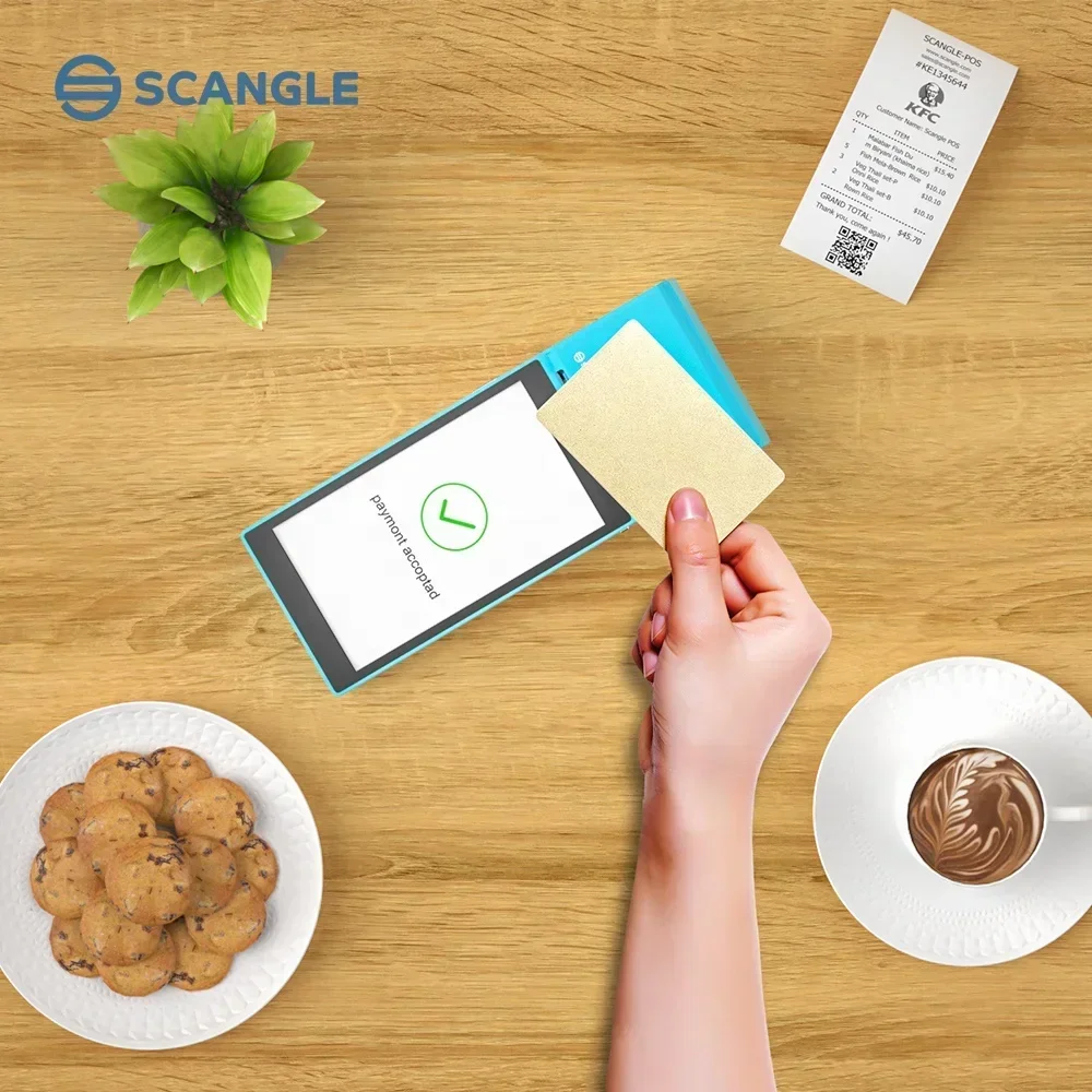 2026/Scangle SP01 POS System With NFC For Sumup 5.5 inch BT WIFI Android PDAs POS Terminal Handheld POS With NFC Reader 58MM pri