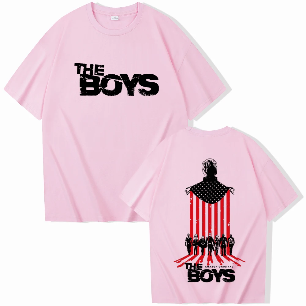 The Boys The Homelander T-Shirts Unisex Harajuku O-Neck Short Sleeve Popular Music Shirts Fans Gift