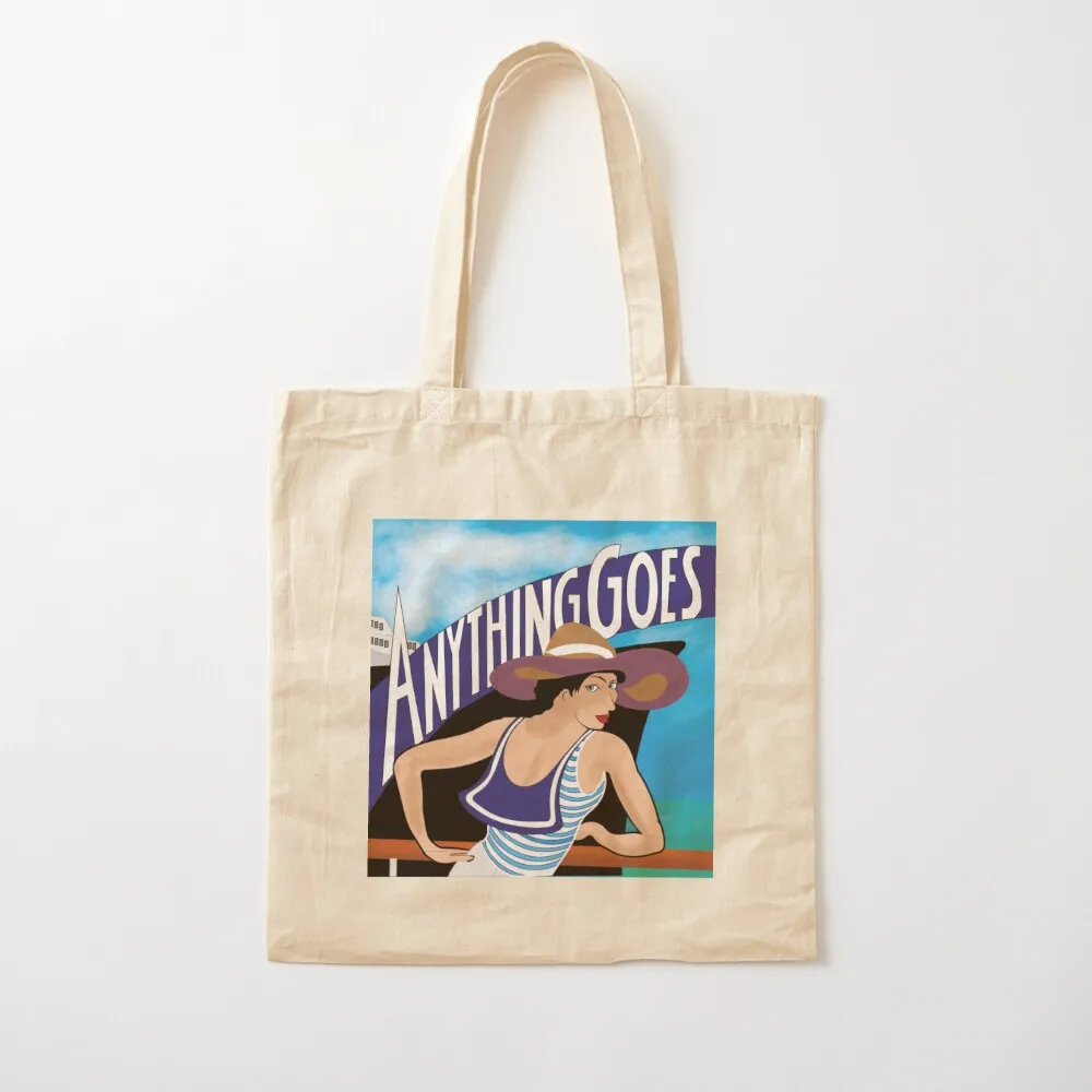 

Anything Goes- Cole Poter Tote Bag Canvas shoulder bag personalized tote reusable grocery bags