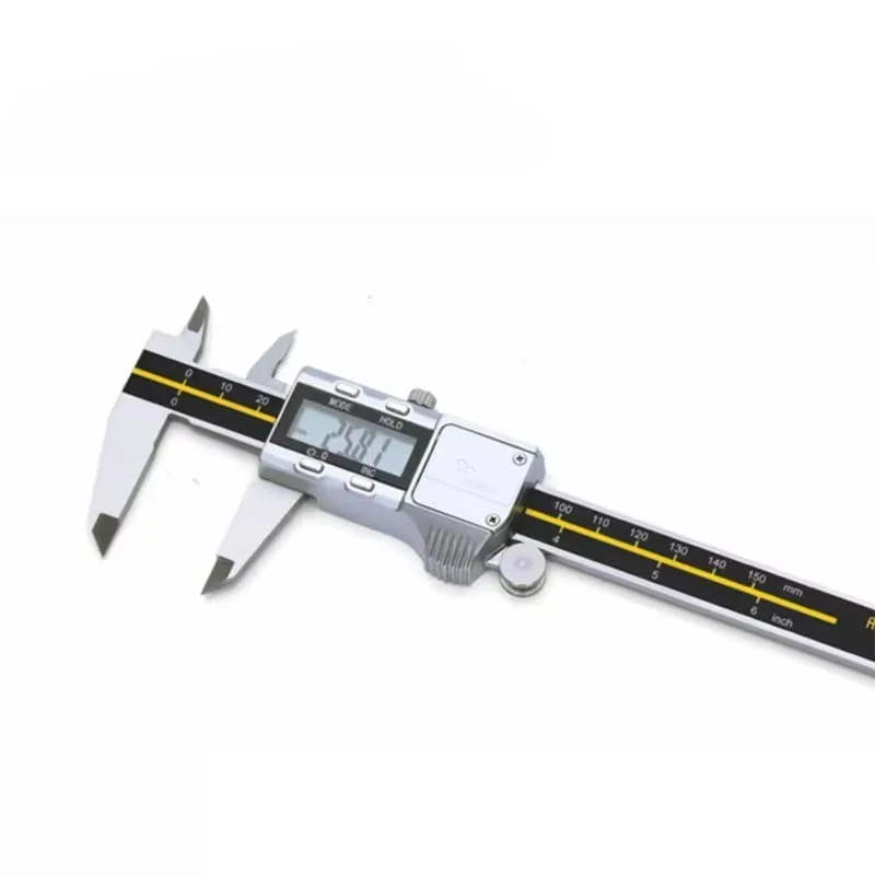 Strong Durable IP67 Digital Caliper 0-150mm Four Buttons Metal Housing Precision Measuring Tool