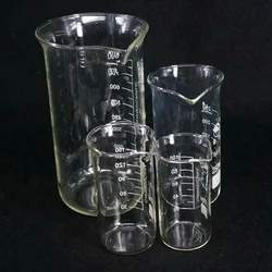Vaso de vidrio de borosilicato, vaso de medición alta, laboratorio, 50/100/150/250/300/400/500/600 ml