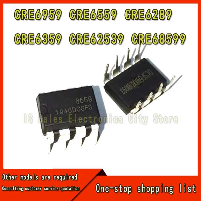 (5piece)100% New CRE6959 CRE6559 CRE6289 CRE6359 CRE62539 CRE68599 DIP-8 Chipset