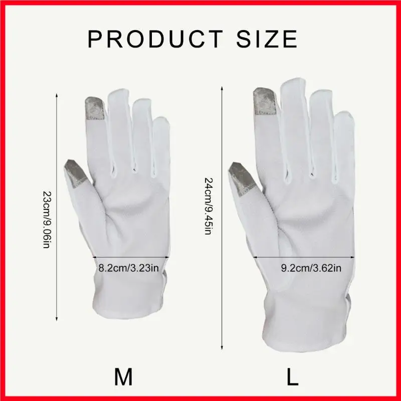 F3MF مضادات القفازات المنقطة القفازات لفحص المجوهرات قفازات القيادة الرسمية #6