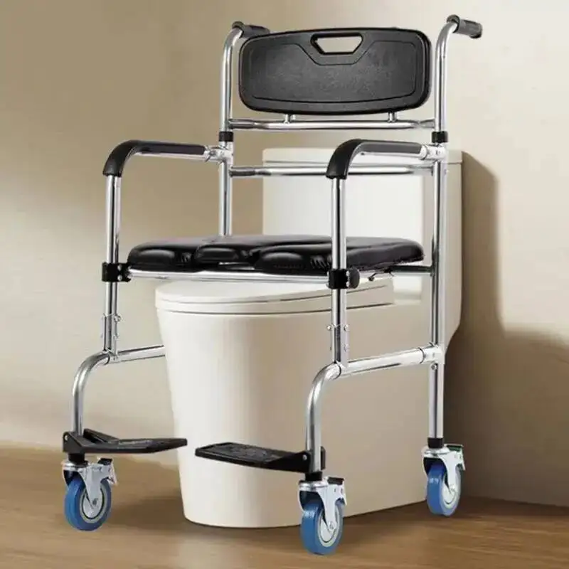 Elderly Toilet Bathroom Chair Step Wheels Disabled Children Baby Bathroom Chair Foot Metal Nordic Cabeceros Bathroom Furniture