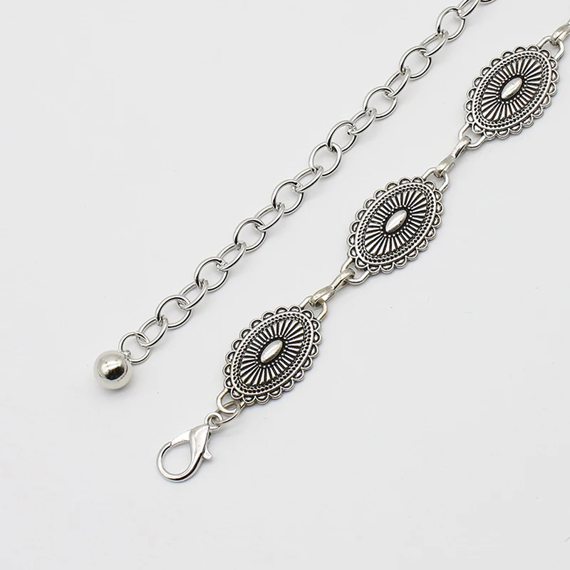 Retro Versatile Ethnic Style Metal Bohemian Waist Chain Belt For Women Fashion Sweater Chain Waist Seal Body Decor Accessories