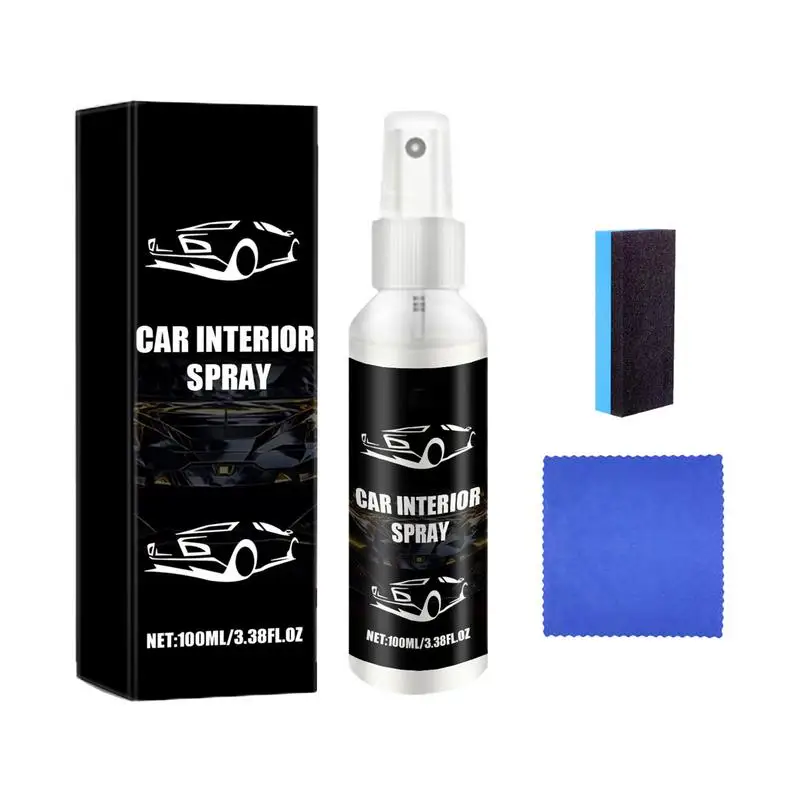 

All Purpose Interior Cleaner Waterless 100ml Interior And Dashboard Cleaner Vehicle Detailing For Preventing Drying Stain