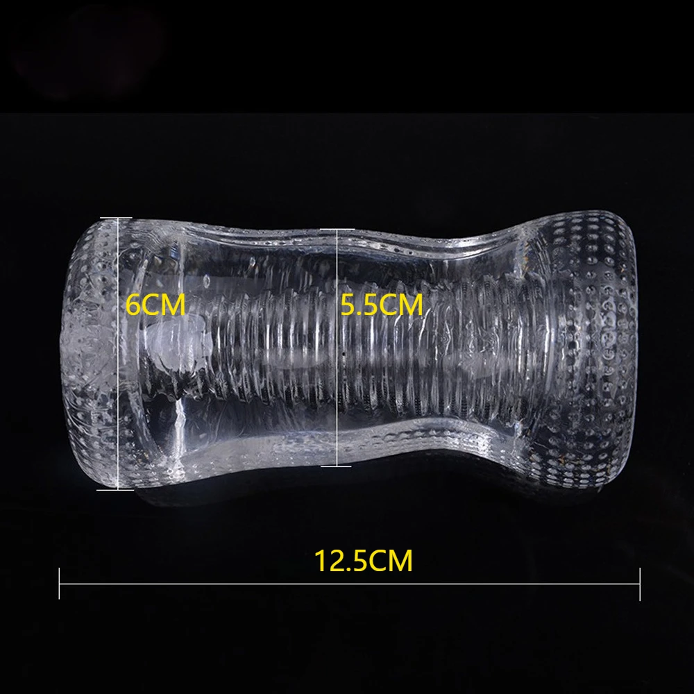 For Men 18 Plus Male Masturbator Realistic Vagina Real Pussy Penis Enlargement Exerciser Erotic Transparent Vaginal Sex Toy New - view 5