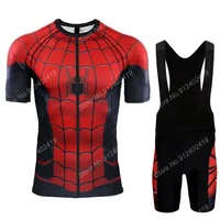 2025 Spiders Cartoon Comics New Cycling Jersey Set Anime Cycling Clothing Road Bike Shirts Bib Shorts Suit MTB Maillot
