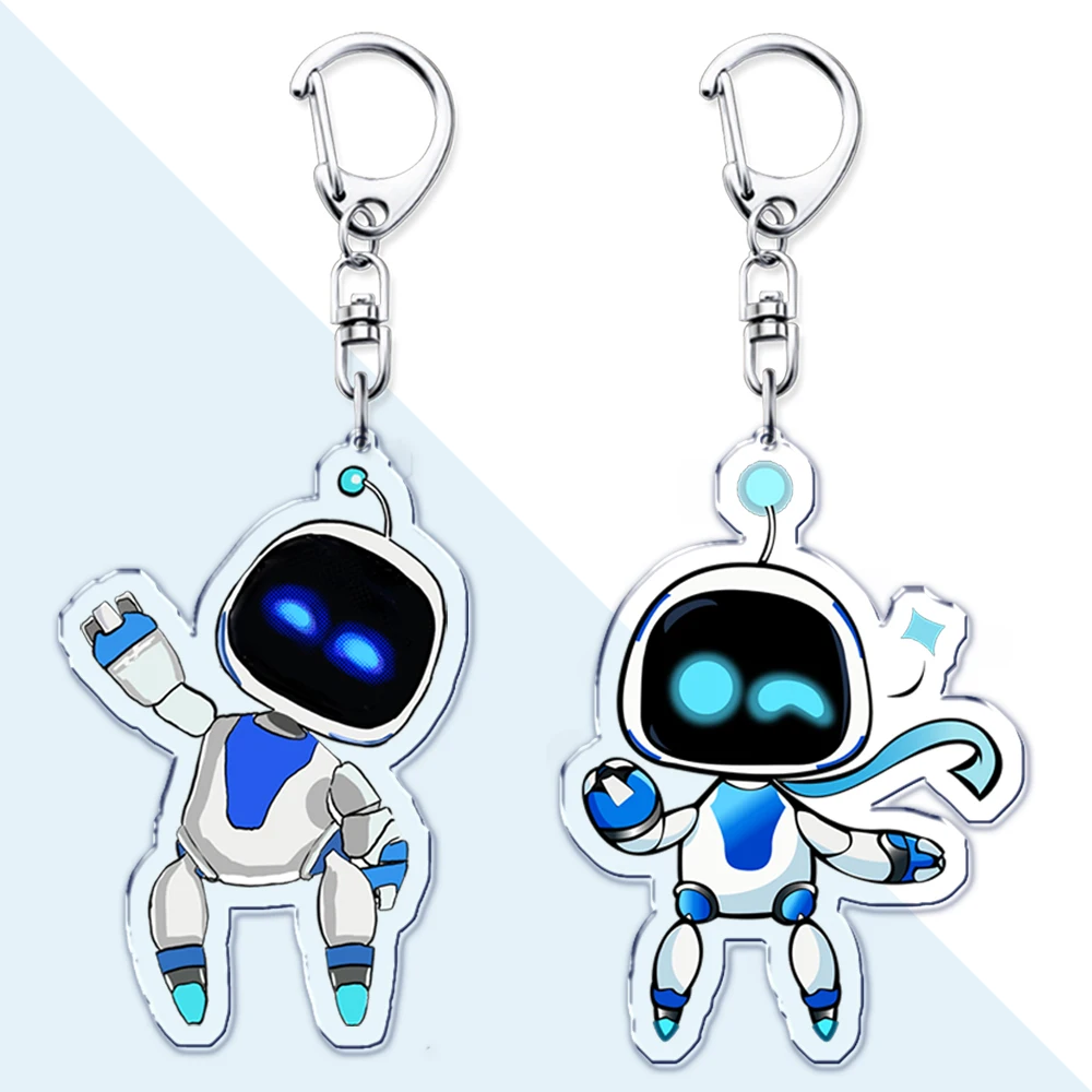 Game Astro Bot Robot Keychains for Accessories Bag ASTROBOT Ring Keyrings Jewelry Planet Space Gaming Gamer Friends Fans Gifts