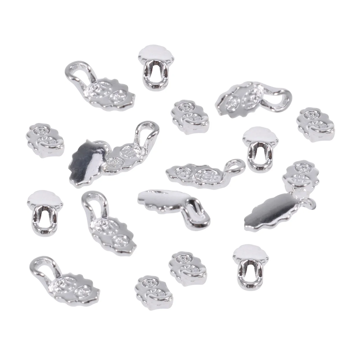 

30 Pcs Sterling Silver Earrings for Women DIY Accessories Pendants Necklace Women's