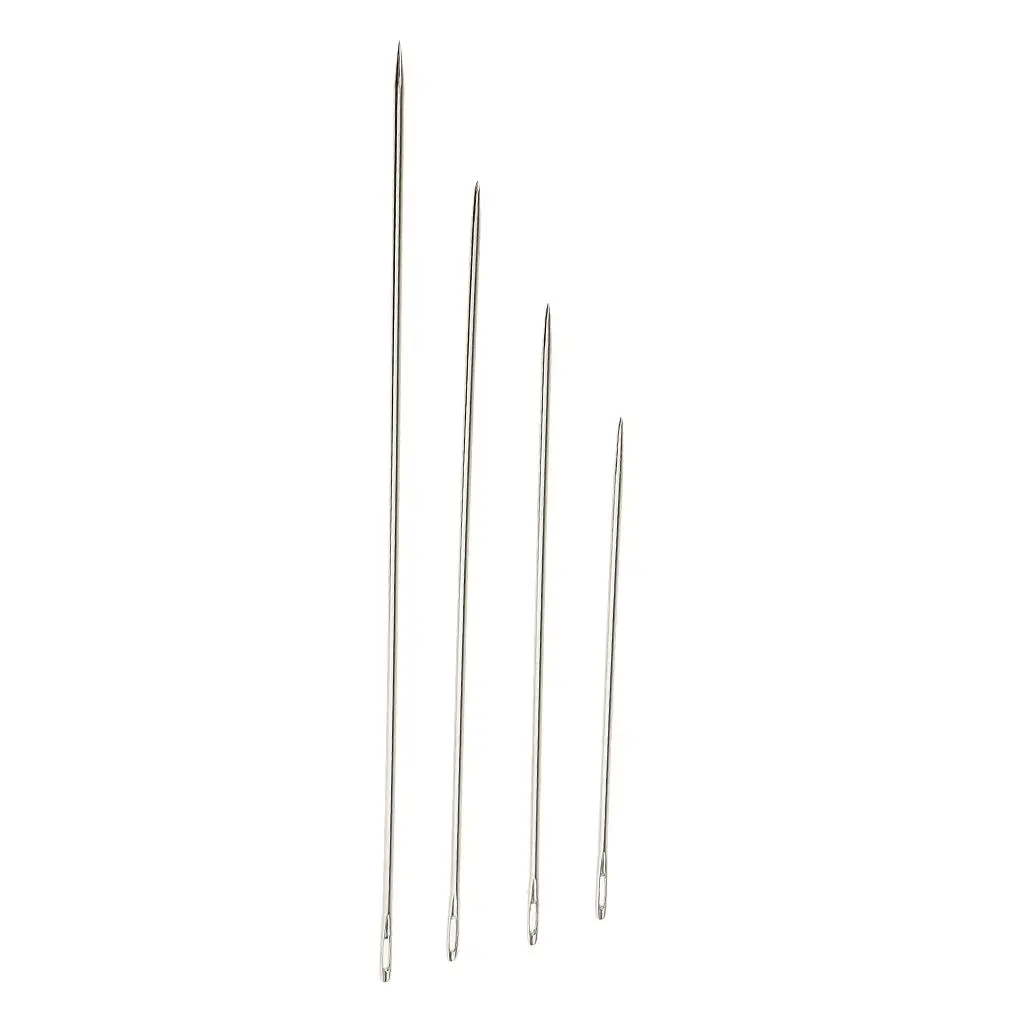 4 Assorted Sizes Long Hand Sewing Needles for Embroidery Mending Craft Case Sewing Sacks DIY Crafts Supplies