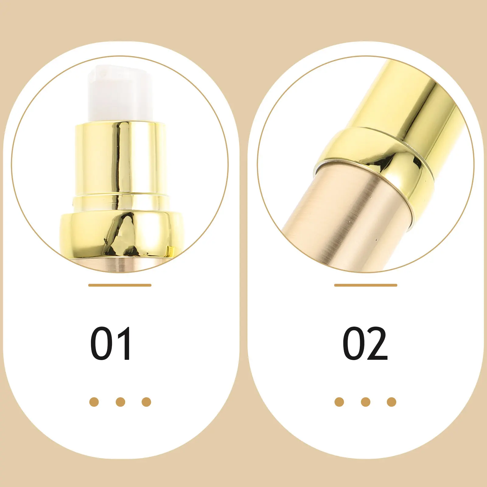 

Набор из 3 безвоздушных флаконов-диспенсеров для косметики, компактные герметичные бутылочки для путешествий, портативные пустые емкости для хранения косметики