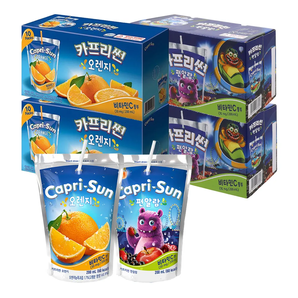 Capri Sun 200ml mixed 40 packs (20 packs of Orange + fun alarm each)