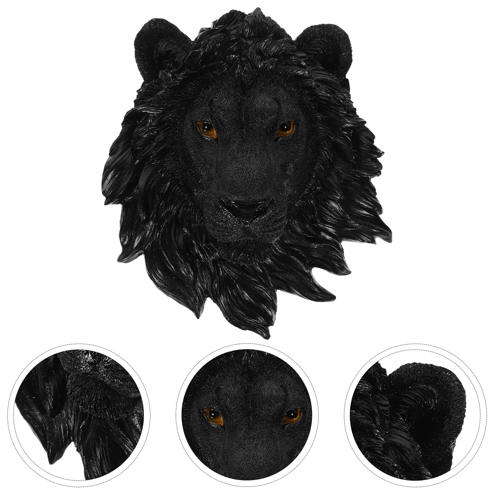 

Lion Head Decoration Wall Office Home Decors Sculpture Hanging For Ornament