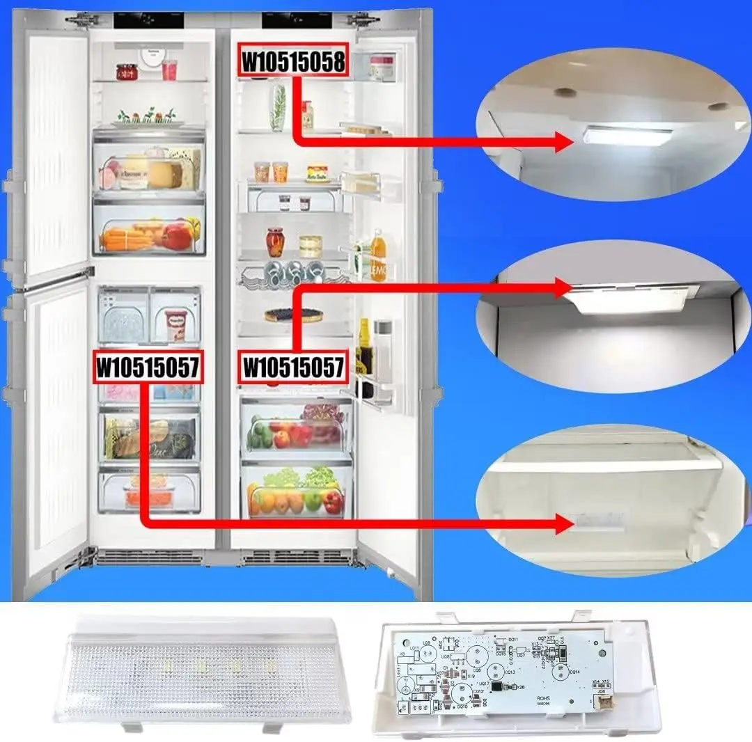 ضوء LED للثلاجة مع 10515057   بديل يناسب 106. 51729410   106. 51792410   106. 51792411   ثلاجة