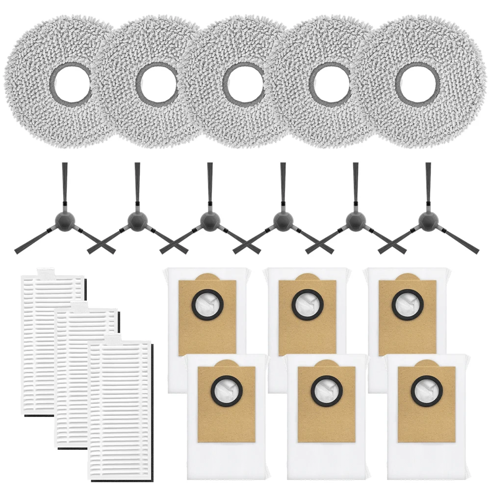 Side Brush Set Robot Vacuum Kit For Families With Children Filter Paper Material Robot Vacuum Cleaner Accessories As Shown