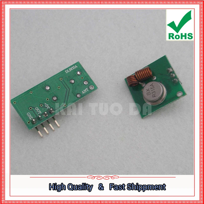 315M Transmitter / Receiver Headset Small Volume Wireless Transmitter Module / Receiver Module 315mhz 315 Mhz