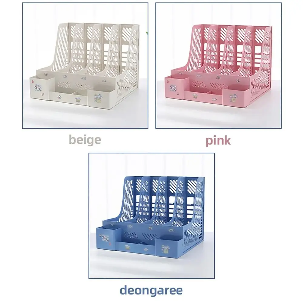 1Pcs Large Capacity Desktop File Rack Multi-layer A4 Document Certificates File Holder Tray Plastic Thickened