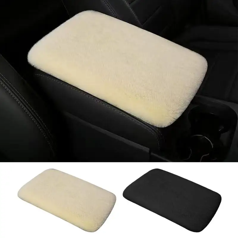 Car Armrest Cushion Soft Mat Cushion for Center Console Plush Comfort Armrest Box Pad Console Arm Rest Padded Cushion for Rvs