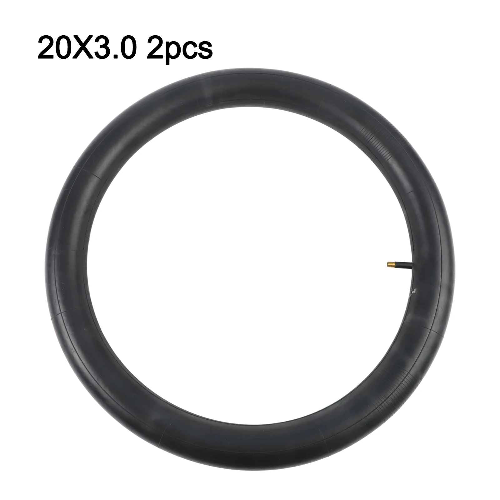 1pcs/2pcs Bicycles Inner Tube Black Rubber 20 Inch 20x3.0 Rubber Spare Inner Tube For Snowmobiles Bicycles Practical Accessories