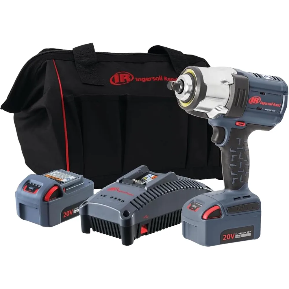 

W7152-K22 20V High-torque 1/2" Cordless Impact Wrench Kit, 1500ft-lbs Torque, 2 Batteries and Charger