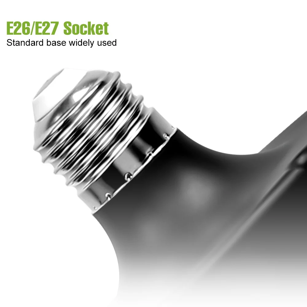 400 واط LED E27 مصباح المرآب لمبة 220 فولت الأضواء للطي تشوه مصباح السقف 110 فولت للمنزل مستودع ورشة عمل الطابق السفلي الإضاءة