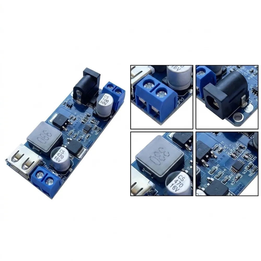 25W 5V 5A Step Down Converter for 12V 24V Battery Powered Systems Including Security Cameras Dashcams and Data Loggers